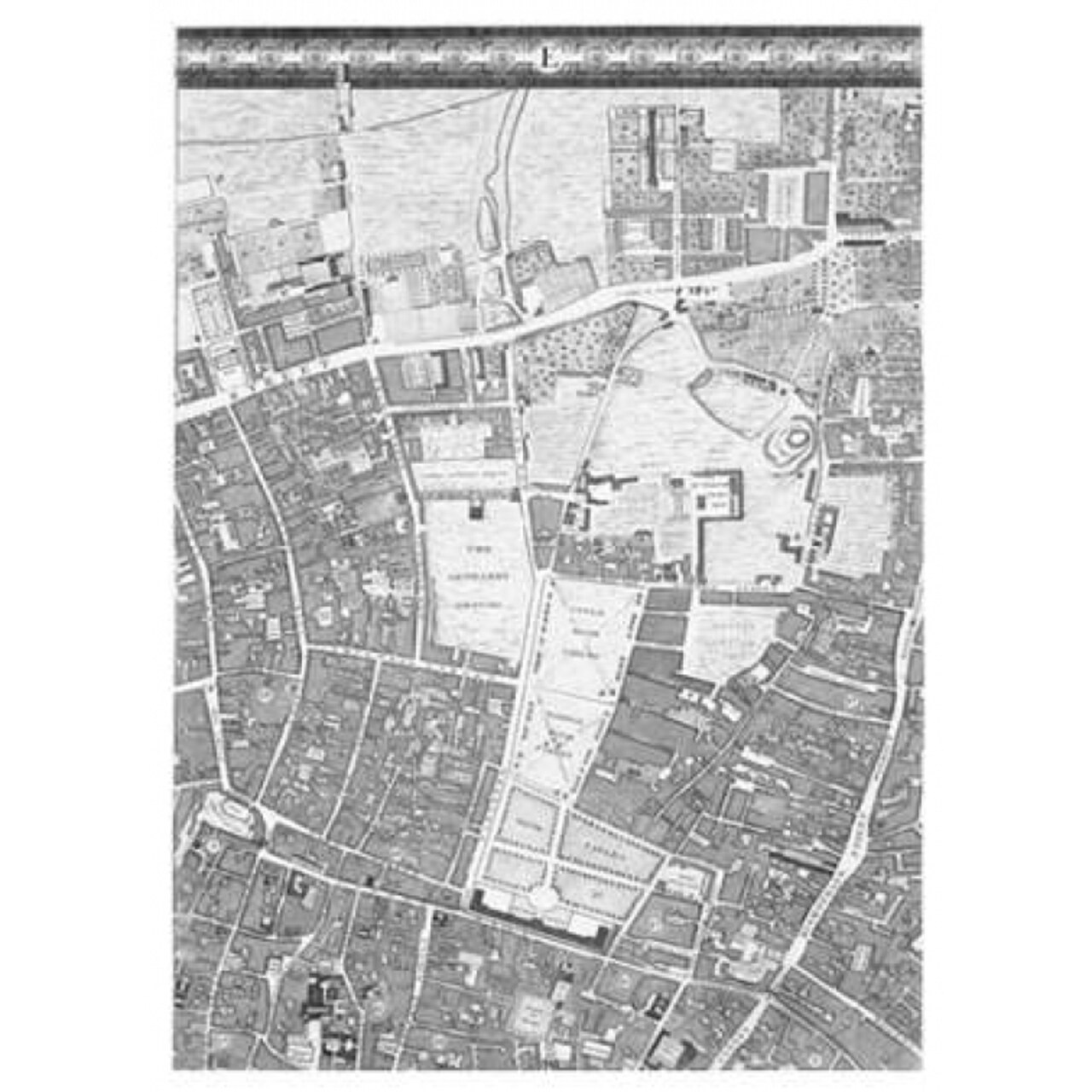 Roque Sectional Map Of London 1748 Poster Print By John Roque